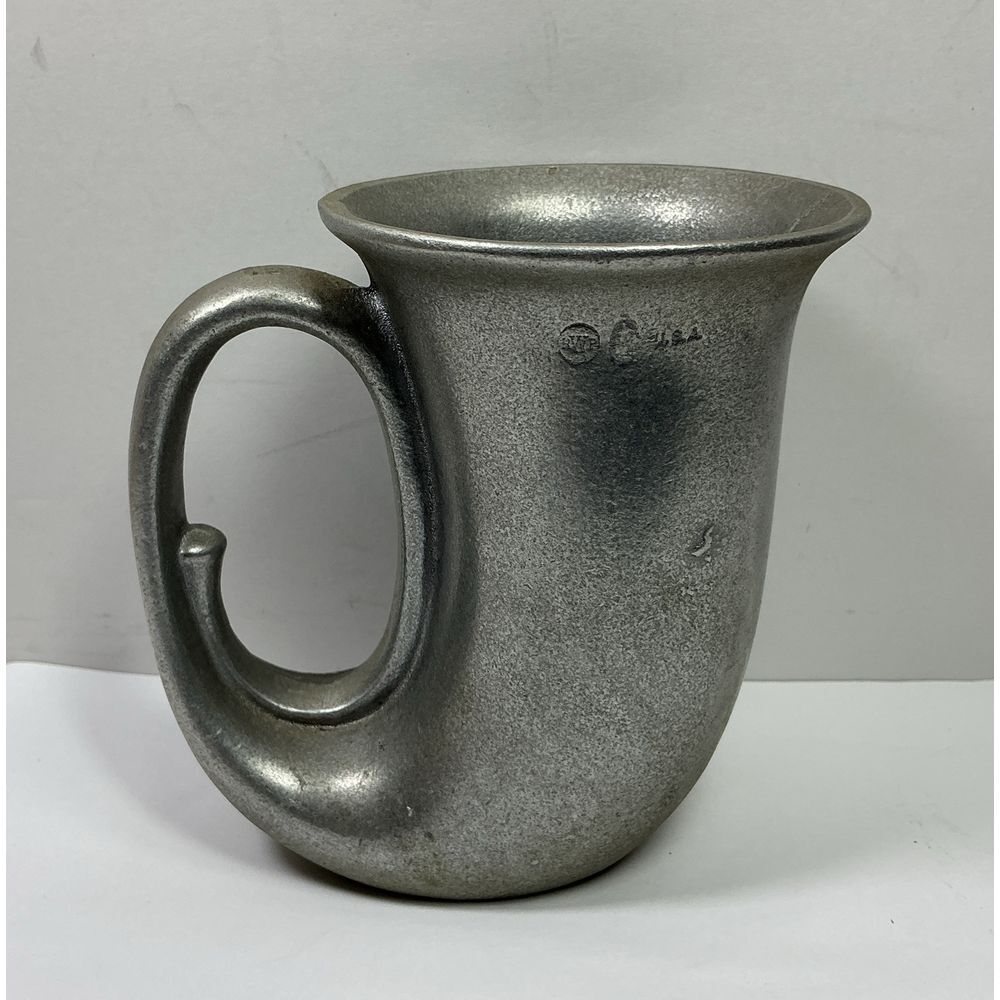 Vintage‎ Wilton Armetale Tavern Pewter Horn Stein Mug 5"
